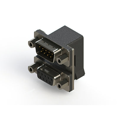 663-009-664-006 by EDAC Inc. - 663 SERIES RIGHT ANGLE DUAL D-SU