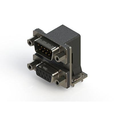 663-009-664-036 by EDAC Inc. - 663 SERIES RIGHT ANGLE DUAL D-SU