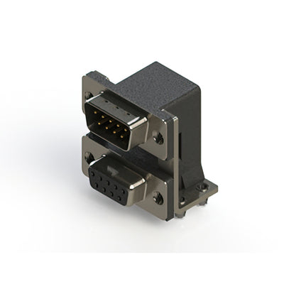 663-009-664-045 by EDAC Inc. - 663 SERIES RIGHT ANGLE DUAL D-SU