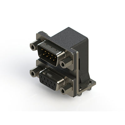 663-009-664-046 by EDAC Inc. - 663 SERIES RIGHT ANGLE DUAL D-SU