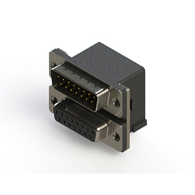 663-015-264-001 by EDAC Inc. - CONNECTOR D-SUB PLUG/RCPT 15P R/A SLD