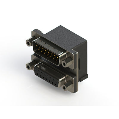 663-015-264-006 by EDAC Inc. - 663 SERIES RIGHT ANGLE DUAL D-SU