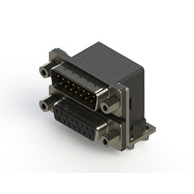 663-015-264-043 by EDAC Inc. - 663 SERIES RIGHT ANGLE DUAL D-SU
