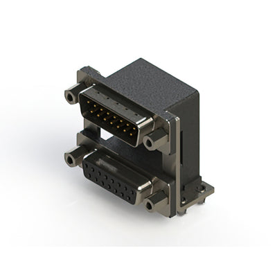 663-015-264-049 by EDAC Inc. - 663 SERIES RIGHT ANGLE DUAL D-SU