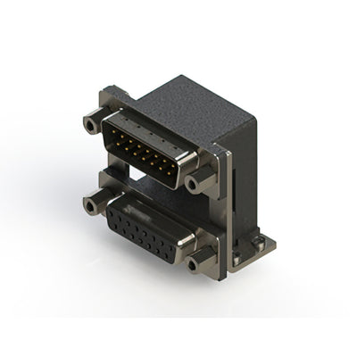 663-015-264-059 by EDAC Inc. - 663 SERIES RIGHT ANGLE DUAL D-SU