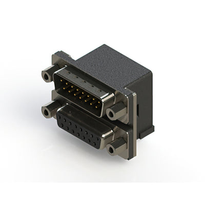 663-015-364-003 by EDAC Inc. - 663 SERIES RIGHT ANGLE DUAL D-SU