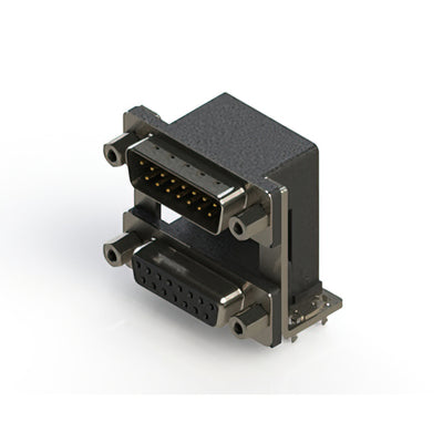 663-015-364-039 by EDAC Inc. - 663 SERIES RIGHT ANGLE DUAL D-SU