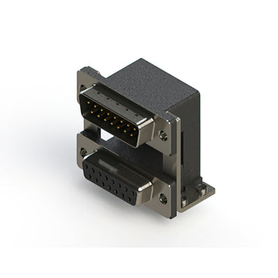 663-015-364-05A by EDAC Inc. - CONNECTOR D-SUB PLUG/RCPT 15P R/A SLD