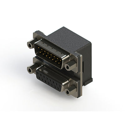 663-015-664-006 by EDAC Inc. - 663 SERIES RIGHT ANGLE DUAL D-SU