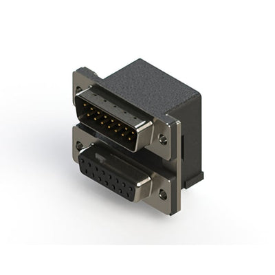 663-015-664-007 by EDAC Inc. - 663 SERIES RIGHT ANGLE DUAL D-SU