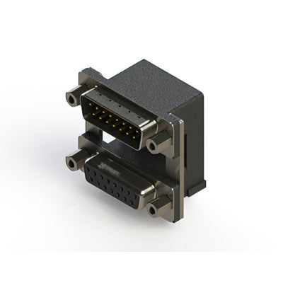 663-015-664-009 by EDAC Inc. - 663 SERIES RIGHT ANGLE DUAL D-SU