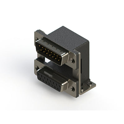 663-015-664-058 by EDAC Inc. - 663 SERIES RIGHT ANGLE DUAL D-SU
