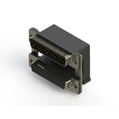 663-025-264-00C by EDAC Inc. - CONNECTOR D-SUB PLUG/RCPT 25P R/A SLD