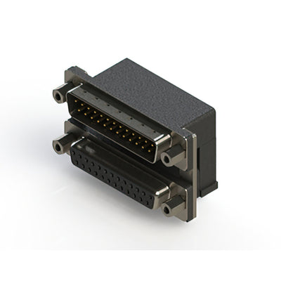 663-025-664-006 by EDAC Inc. - 663 SERIES RIGHT ANGLE DUAL D-SU