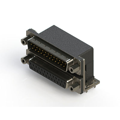 663-025-664-033 by EDAC Inc. - 663 SERIES RIGHT ANGLE DUAL D-SU