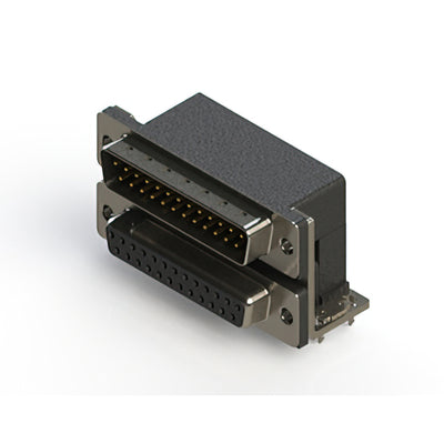 663-025-664-034 by EDAC Inc. - 663 SERIES RIGHT ANGLE DUAL D-SU