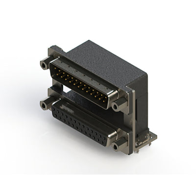 663-025-664-039 by EDAC Inc. - 663 SERIES RIGHT ANGLE DUAL D-SU