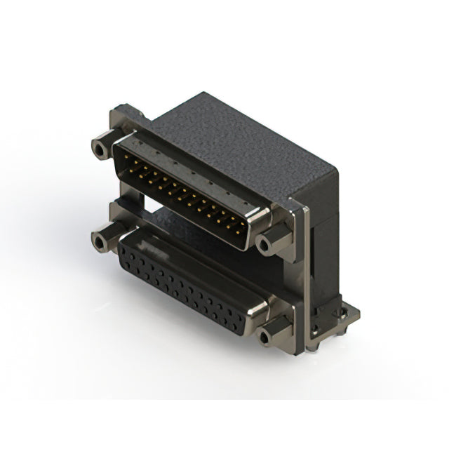663-025-664-049 by EDAC Inc. - 663 SERIES RIGHT ANGLE DUAL D-SU