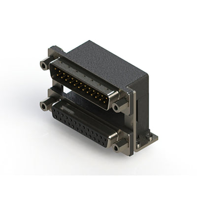 663-025-664-059 by EDAC Inc. - 663 SERIES RIGHT ANGLE DUAL D-SU