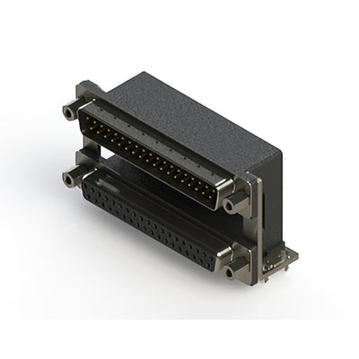 663-037-364-039 by EDAC Inc. - 663 SERIES RIGHT ANGLE DUAL D-SU