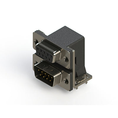 664-009-364-032 by EDAC Inc. - 664 SERIES RIGHT ANGLE DUAL D-SU