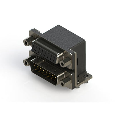 664-015-264-043 by EDAC Inc. - 664 SERIES RIGHT ANGLE DUAL D-SU