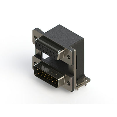 664-015-664-030 by EDAC Inc. - 664 SERIES RIGHT ANGLE DUAL D-SU