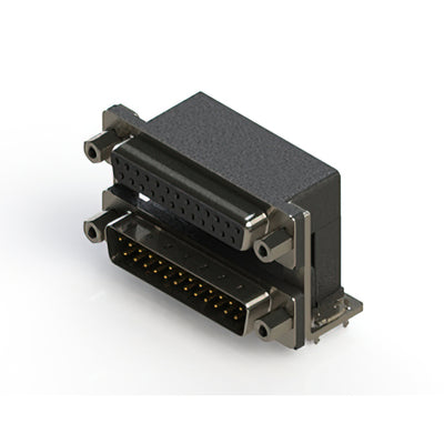 664-025-264-036 by EDAC Inc. - 664 SERIES RIGHT ANGLE DUAL D-SU