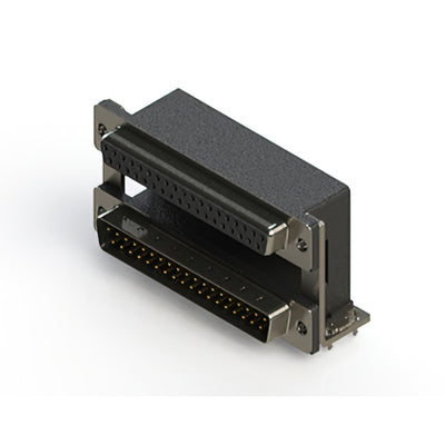 664-037-364-03A by EDAC Inc. - CONNECTOR D-SUB RCPT/PLUG 37P R/A SLD