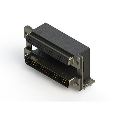 664-037-664-03A by EDAC Inc. - CONNECTOR D-SUB RCPT/PLUG 37P R/A SLD