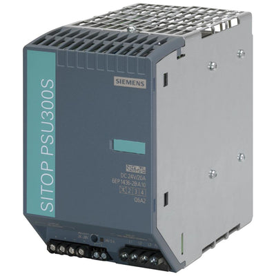 6EP14362BA10 by Siemens - AC/DC DIN RAIL SUPPLY 24V 480W