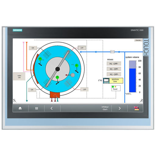 6AV78634TB100AA0 by Siemens - SIMATIC FLAT PANEL 22""T EXT,DVI/