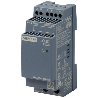 6EP33106SB000AY0 by Siemens - AC/DC DIN RAIL SUPPLY 5V 15W