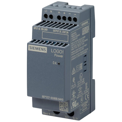 6EP33216SB000AY0 by Siemens - AC/DC DIN RAIL SUPPLY 12V 23W