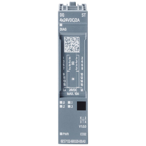 6ES71326BD202BA0 by Siemens - SIMATIC ET 200SP,DQ 4X24VDC/2A S