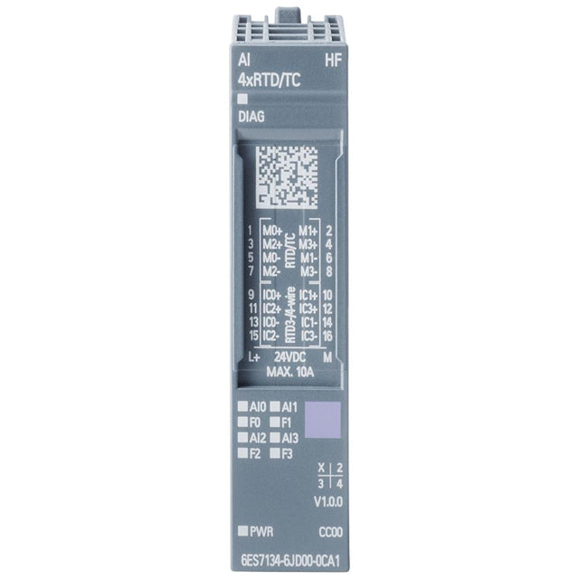 6ES71346JD002CA1 by Siemens - ET 200SP. AI 4XRTD/TC 2-/3-/4-WI
