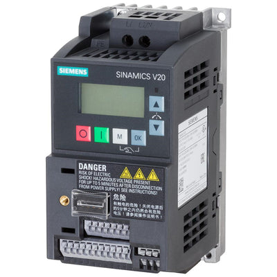 6SL32105BB125BV1 by Siemens - SINAMICS V20. 1AC230V 0.25KW FIL