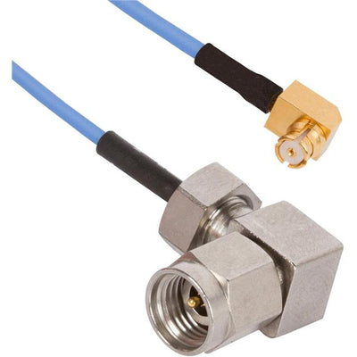 7015-0993 by Amphenol SV Microwave - CABLE ASSY 2.92MM M R/A TO SMP F