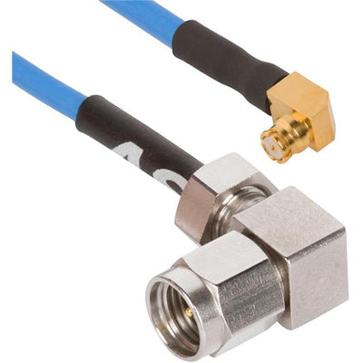 7015-0994 by Amphenol SV Microwave - CABLE ASSY 2.92MM M R/A TO SMP F
