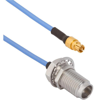 7033-0045 by Amphenol SV Microwave - 1.85MM FEMALE BULKHEAD TO SMPM F