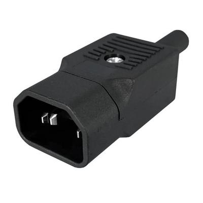 712-00/00 by Qualtek - PWR ENT PLUG IEC320-2-2E STR SCR
