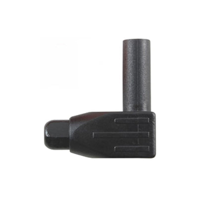 72-063 by NTE Electronics, Inc - 4MM RIGHT ANGLE PLUG BLK