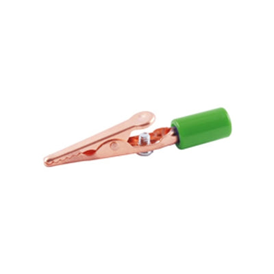 72-150-5 by NTE Electronics, Inc - ALLIGATOR CLIP COPPER W/GREEN IN