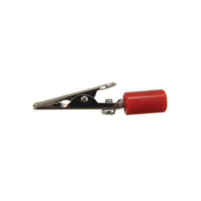 72-152-2 by NTE Electronics, Inc - ALLIGATOR CLIP STEEL 10A W/RED I