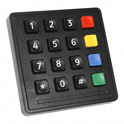 7202-16T0203 by Storm Interface - SWITCH KEYPAD 16 KEY 0.05A 24V