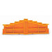727-207 by WAGO Corporation - 4-LEVEL END PLATE; MARKING: 3-2-