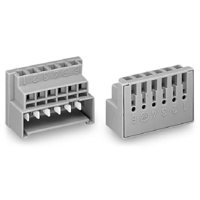 730-116 by WAGO Corporation - MALE CONNECTOR 6-POLE, GRAY
