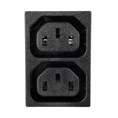 742W-15/04 by Qualtek - PWR ENT RCPT IEC320-2-2F PNL QC