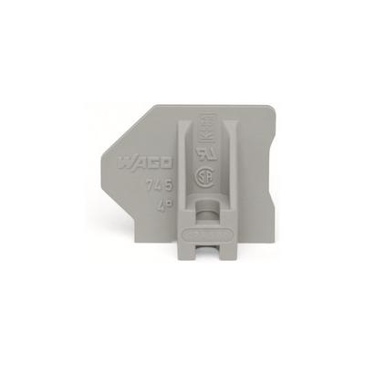 745-145 by WAGO Corporation - END PLATE; WITH FLANGE; GRAY