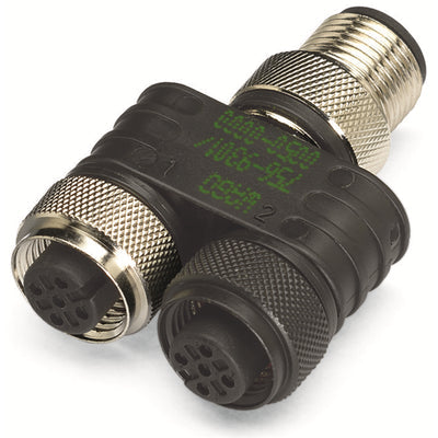 756-9301/050-000 by WAGO Corporation - M12 TWIN DISTRIBUTION CONNECTOR